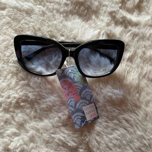 Sunglasses, Black Frames, Bluetoned Lenses- Relax & Radiate Crate